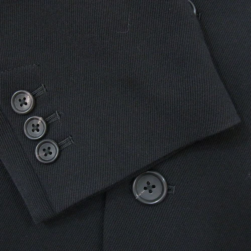 Yohji Yamamoto POUR HOMME ヨウジヤマモトプールオム 22AW HE-J33-527 上衿キザミJKT ロング テーラードジャケット ブラック系 4【中古】