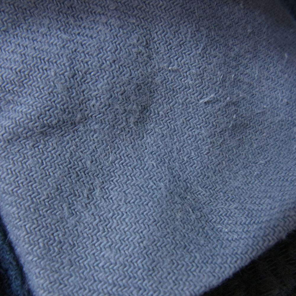 50s 60s コットンピケ フレンチ ワークパンツ グレー系 サイズ表記無【中古】