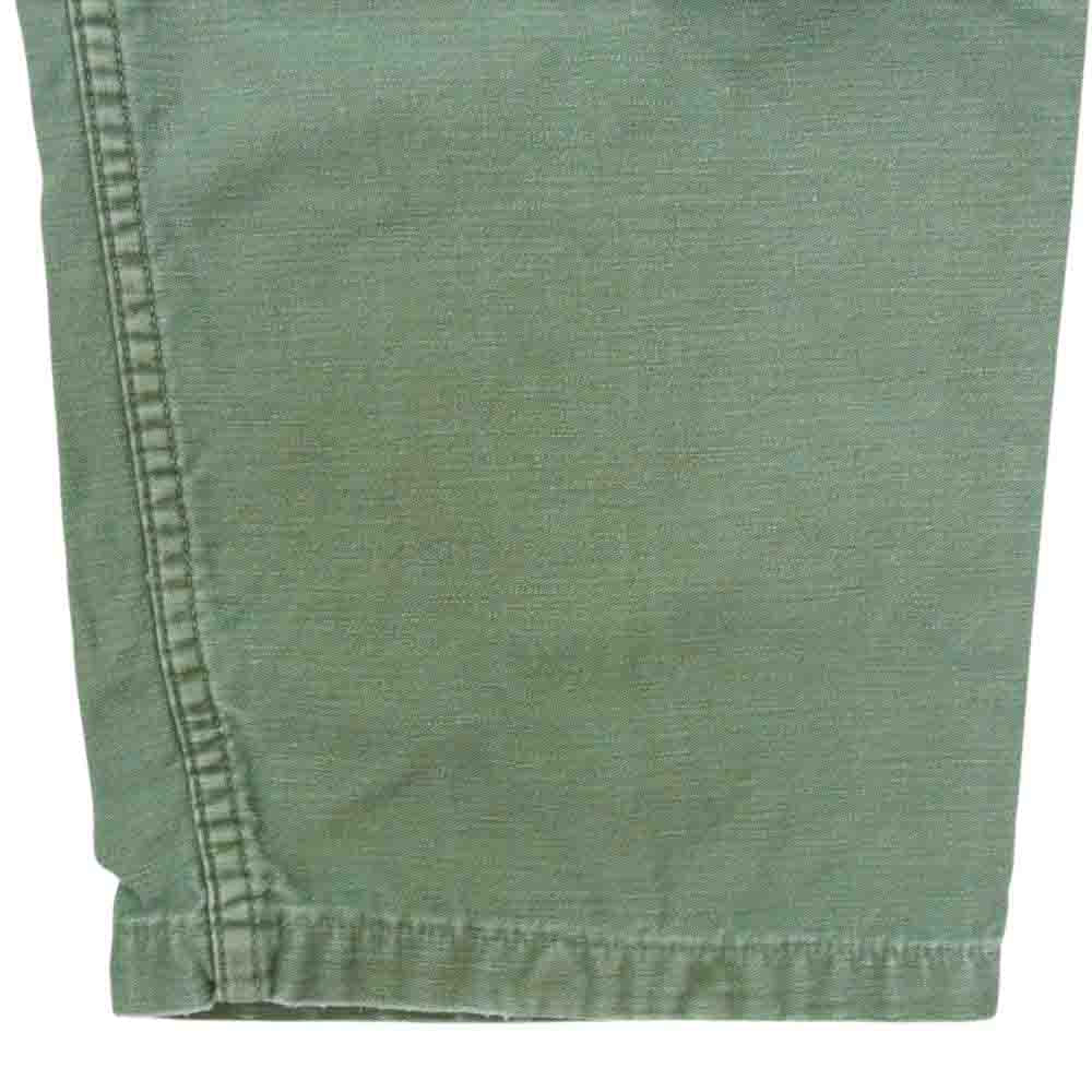米軍 DSA-100-594 ヴィンテージ 60S アメリカ軍 OG-107 TROUSERS MENS COTTON SATEEN トラウザーズ コットン パンツ 34×29 カーキ系 34【中古】