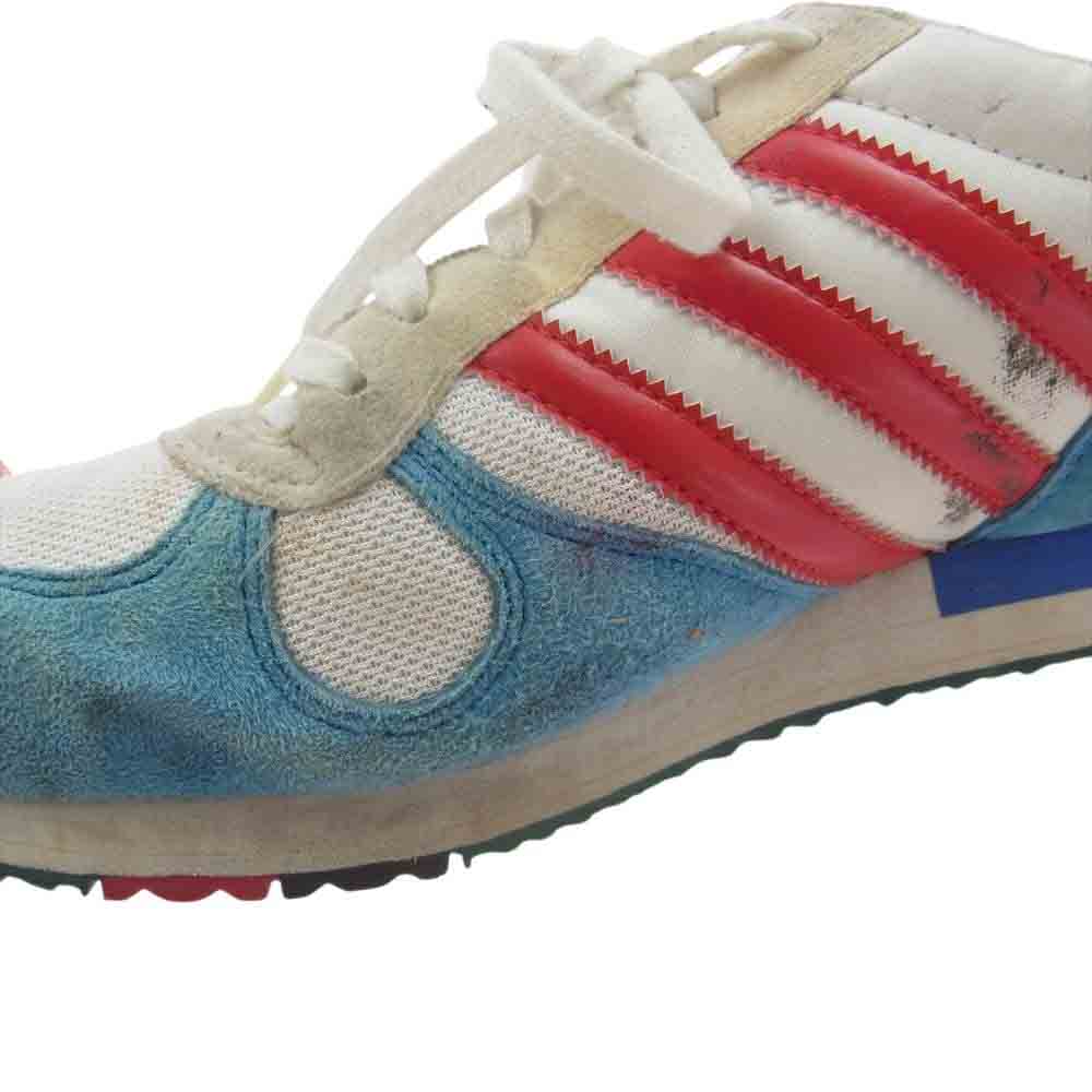 adidas アディダス 807336 GRETE WAITZ グレテ ワイツ ローカット スニーカー ホワイト系 ライトブルー系 レッド系 26㎝【中古】