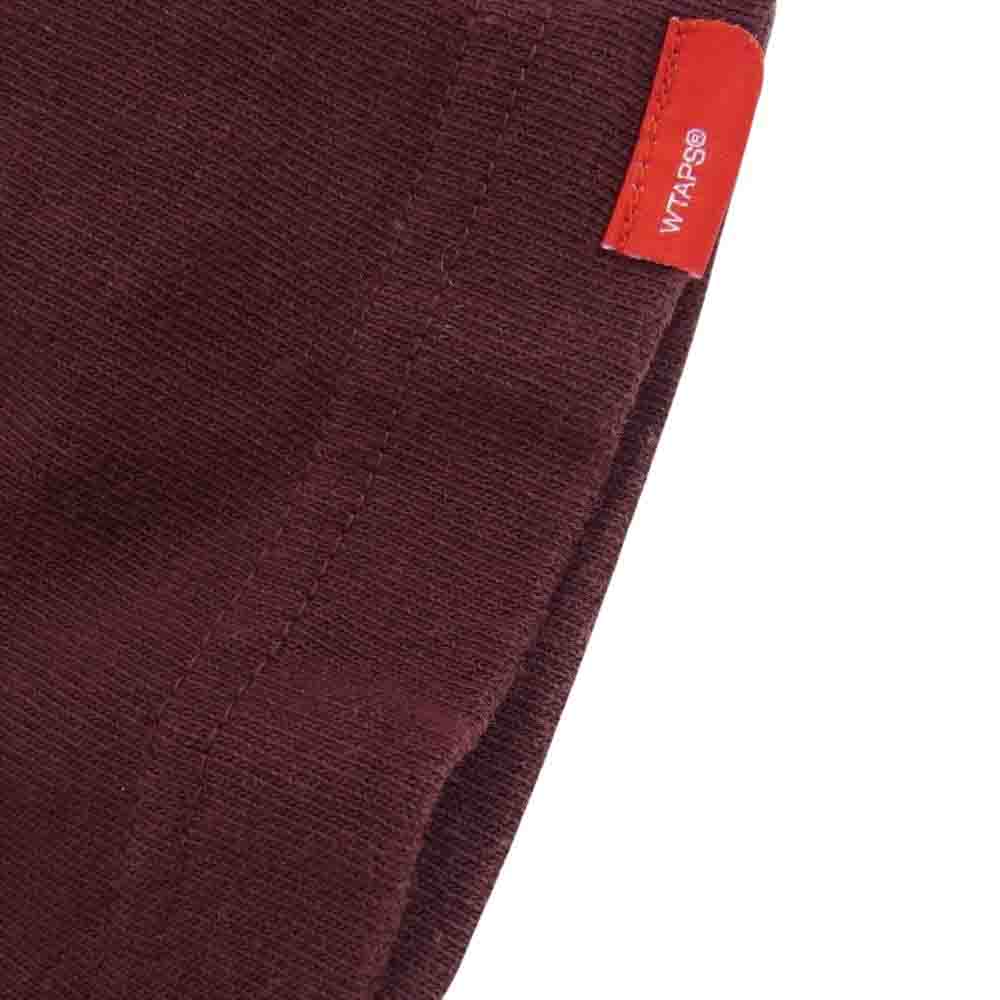 WTAPS ダブルタップス 14SS 141ATDT-CSM17 ロゴ プリント 半袖Tシャツ エンジ系 M【中古】