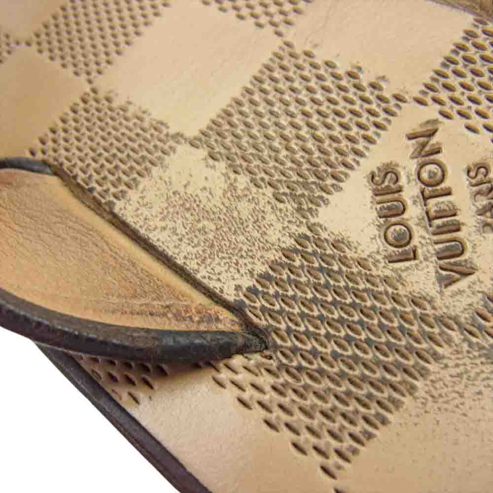 LOUIS VUITTON ルイ・ヴィトン ダミエ トング サンダル ブラウン系 UK6.5【中古】