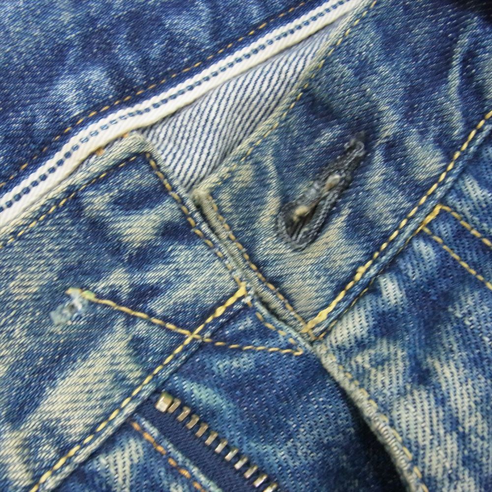 VISVIM ビズビム 18AW 0118205005032 SOCIAL SCULPTURE 04 DAMAGED-16 ソーシャルスカルプチャーデニム ダメージ加工 デニムパンツ インディゴブルー系 32【中古】