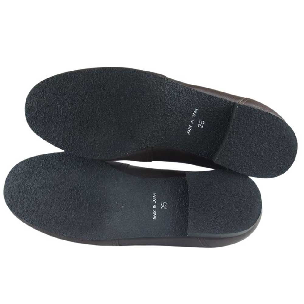 DJANGOATOUR ジャンゴアトゥール slip on kipleather shoes レザー スリッポン シューズ ブラウン ブラウン系 25cm【中古】