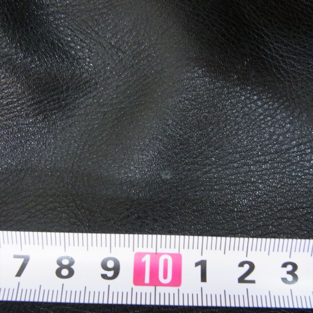 Levi's リーバイス 519-49 牛革 カウレザー バイカー 無地 レザー パンツ ブラック系 34【中古】
