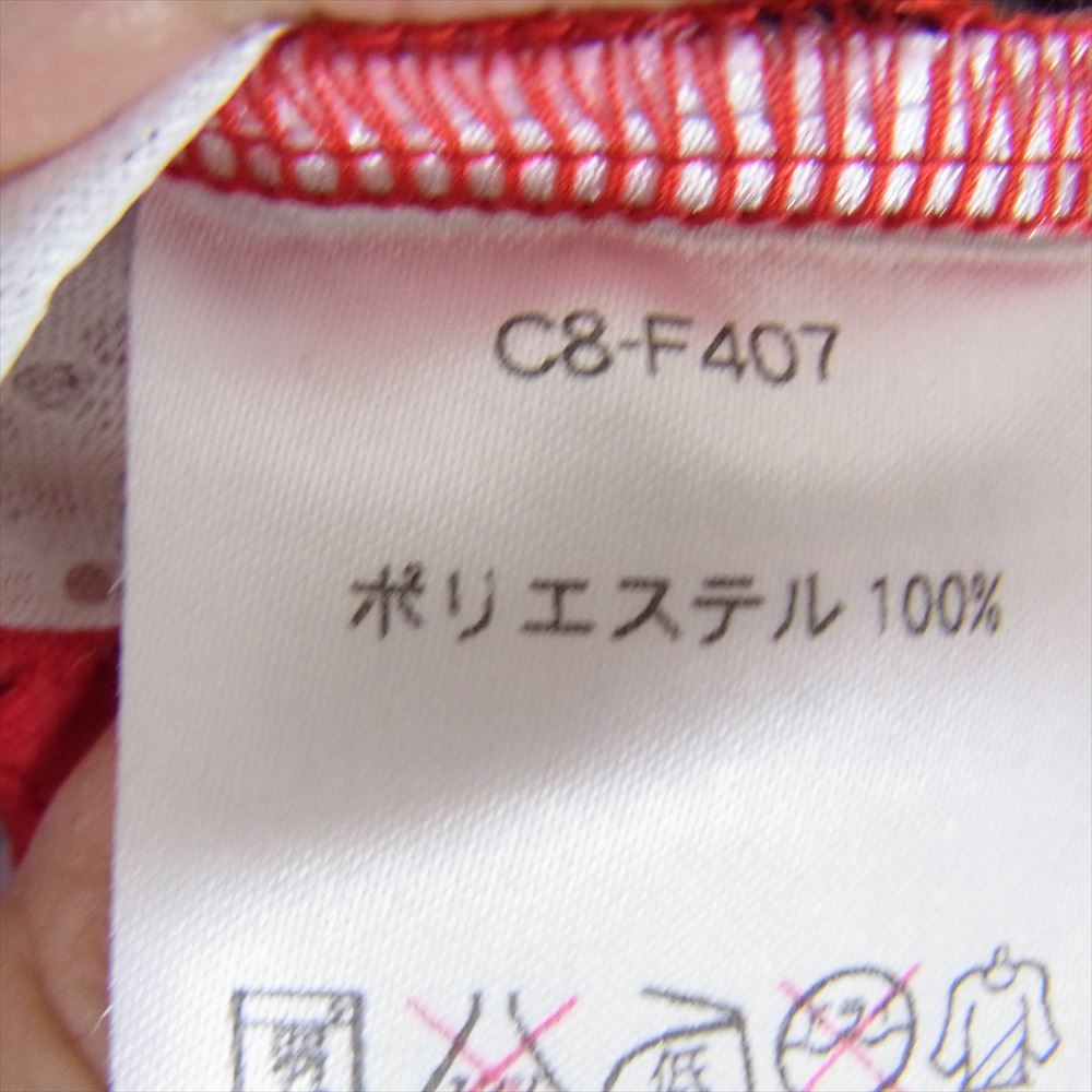 STUSSY ステューシー C8-F407 × Champion チャンピオン ホッケーシャツ メッシュ 半袖 レッド系 M【中古】