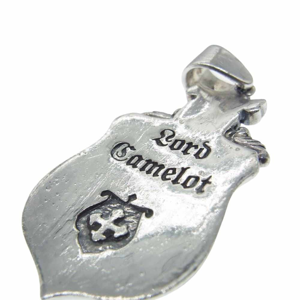 LordCamelot ロードキャメロット LC-200 ライオン シールド エンブレム ネックレス トップ シルバー系【中古】