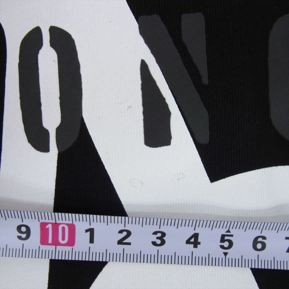 MONCLER モンクレール I10918C00051 センター プリント ワッペン Tシャツ 半袖 ブラック系 XL【中古】