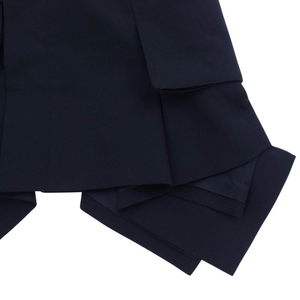Sacai サカイ 24SS 24-07044 Mini Skirt トープ ペプラム ミニスカート ブラック系 3【中古】