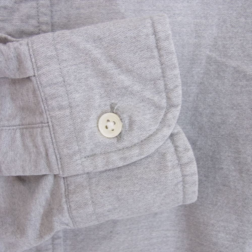 Nigel Cabourn ナイジェルケーボン 8060010007 BRITISH OFFICERS SHIRT ブリティッシュ オフィサーズ 長袖 シャツ グレー系 50【中古】