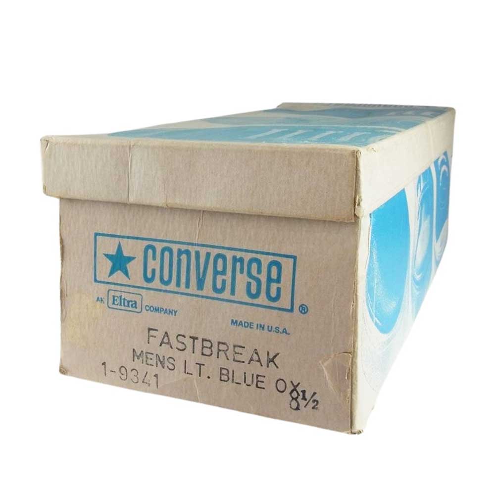 CONVERSE コンバース ヴィンテージ 80s USA製 FASTBREAK ファストブレークスニーカー ブルー系 US8.5【中古】