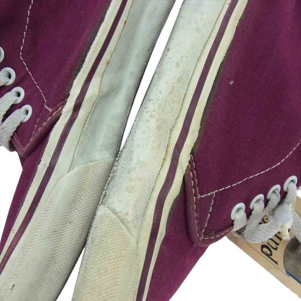 VANS バンズ ヴィンテージ USA製 80s~90s chukka チャッカ ハイカット スニーカー エンジ系 不明 インソール26.5~27cm程度【中古】
