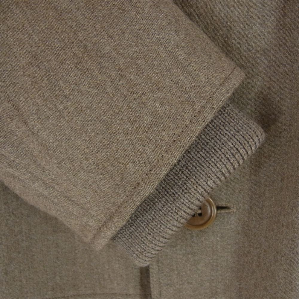 Salvatore Ferragamo サルヴァトーレフェラガモ K1734 裏地シルク ウールコート 襟袖リブ ブラウン系 48【中古】