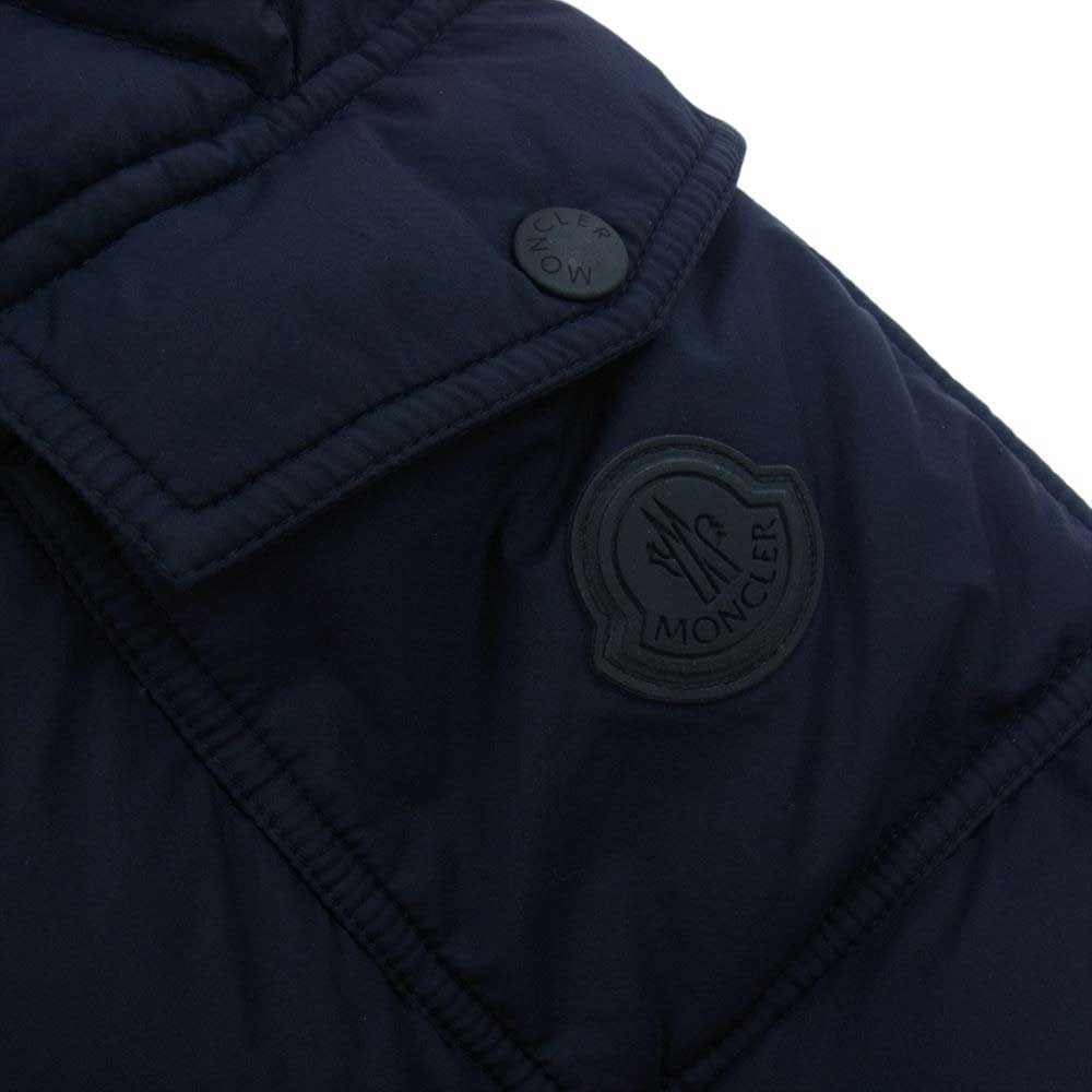 MONCLER モンクレール 20AW F20911B54410 国内正規品 MAURES マウレス ロゴワッペン プリント ダウン ジャケット ネイビー系 3【中古】
