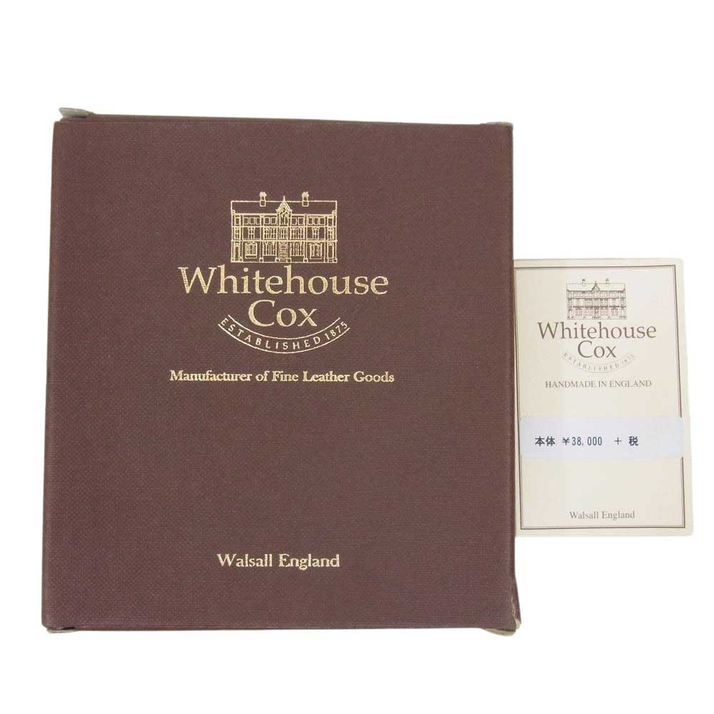 WHITE HOUSE COX ホワイトハウスコックス S1058 SMALL 3FOLD WALLET BRIDLE ブライドルレザー ブラウン系【極上美品】【中古】