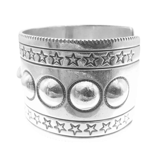 Cody Sanderson コディサンダーソン 1.5Inch 9 Moons w/Stars Coin Edge 9ムーン スター コインエッジ バングル シルバー系【中古】