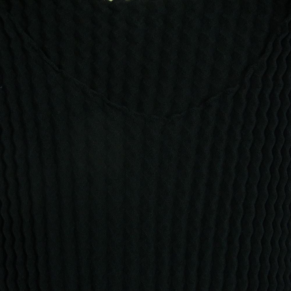 ISSEY MIYAKE イッセイミヤケ IM31KH776 SPONGY BK WT Sleeveless dress ノースリーブ ドレス ワンピース ブラック系 2【新古品】【未使用】【中古】