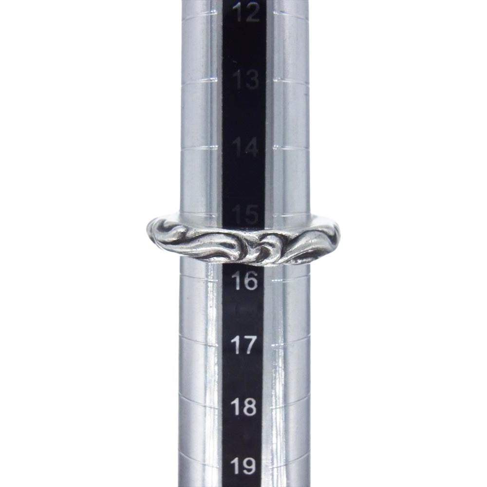 CHROME HEARTS クロムハーツ(原本無) SCRL BAND スクロール バンド リング シルバー系 15.5号【中古】
