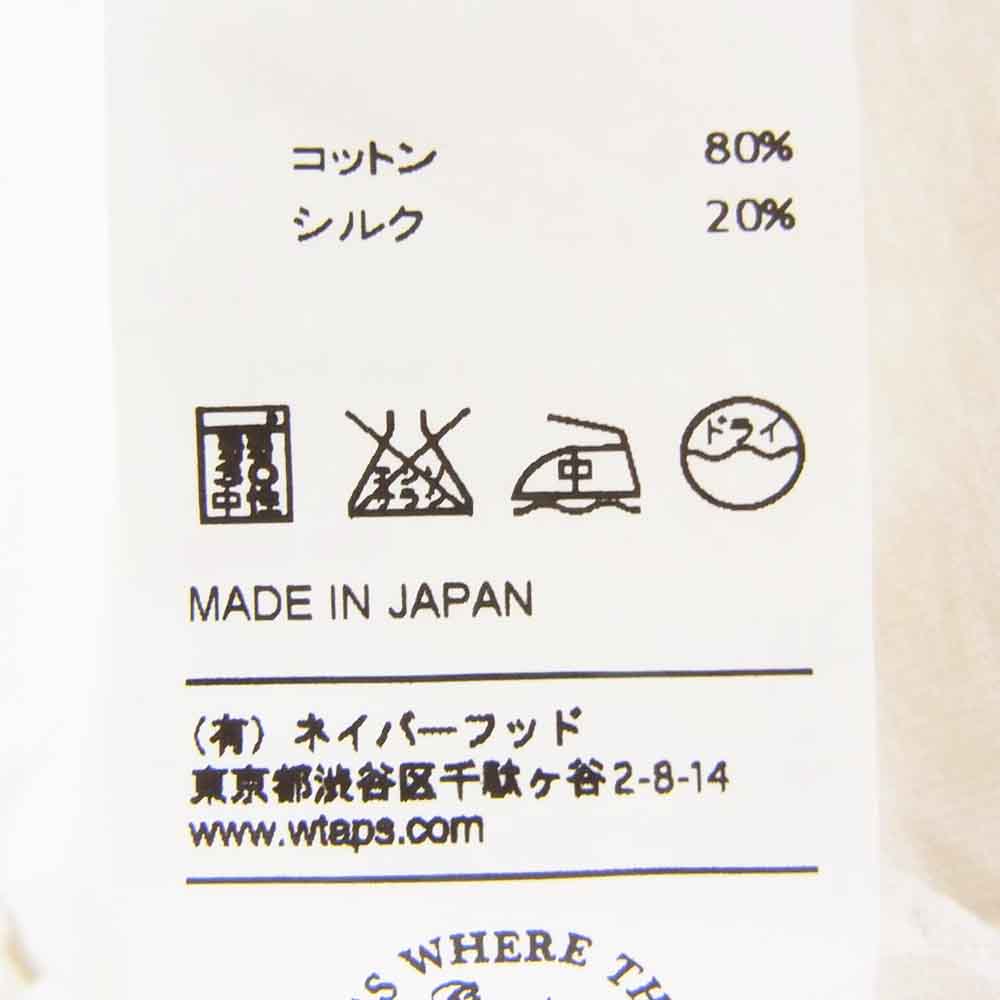 WTAPS ダブルタップス 131ATDT-CSM07 Vネック 半袖 Tシャツ カットソー ホワイト系 M【中古】