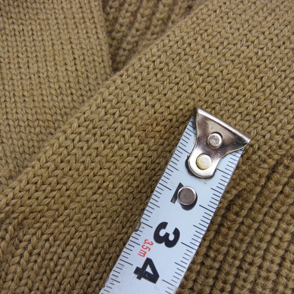 TENDERLOIN テンダーロイン T-COMMAND V KNIT Vネック ウール コマンド ニット セーター ブラウン系 40【中古】
