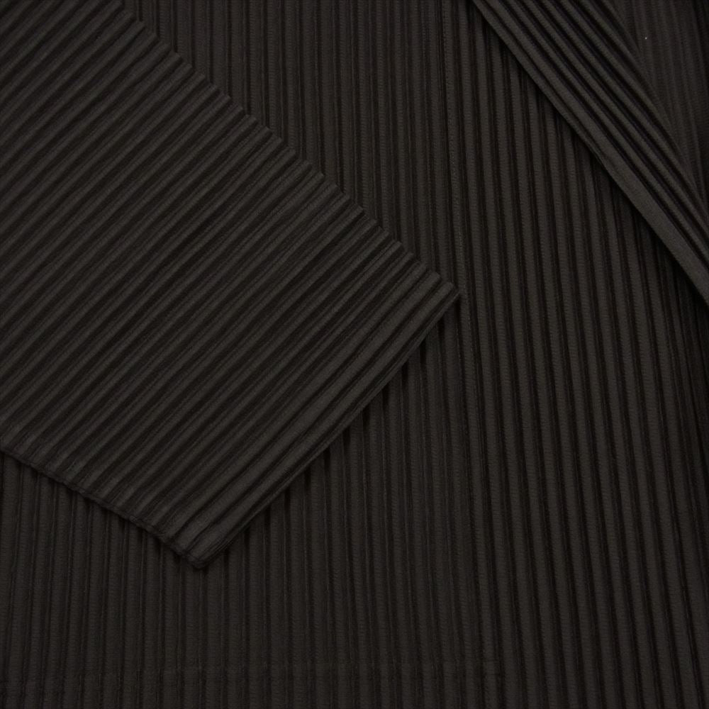 HOMME PLISSE ISSEY MIYAKE オム プリッセ イッセイミヤケ 24SS HP41JL126 MONTHLY COLOR JUNE マンスリーカラー プリーツ テーラード ジャケット ダークブラウン系 3【中古】