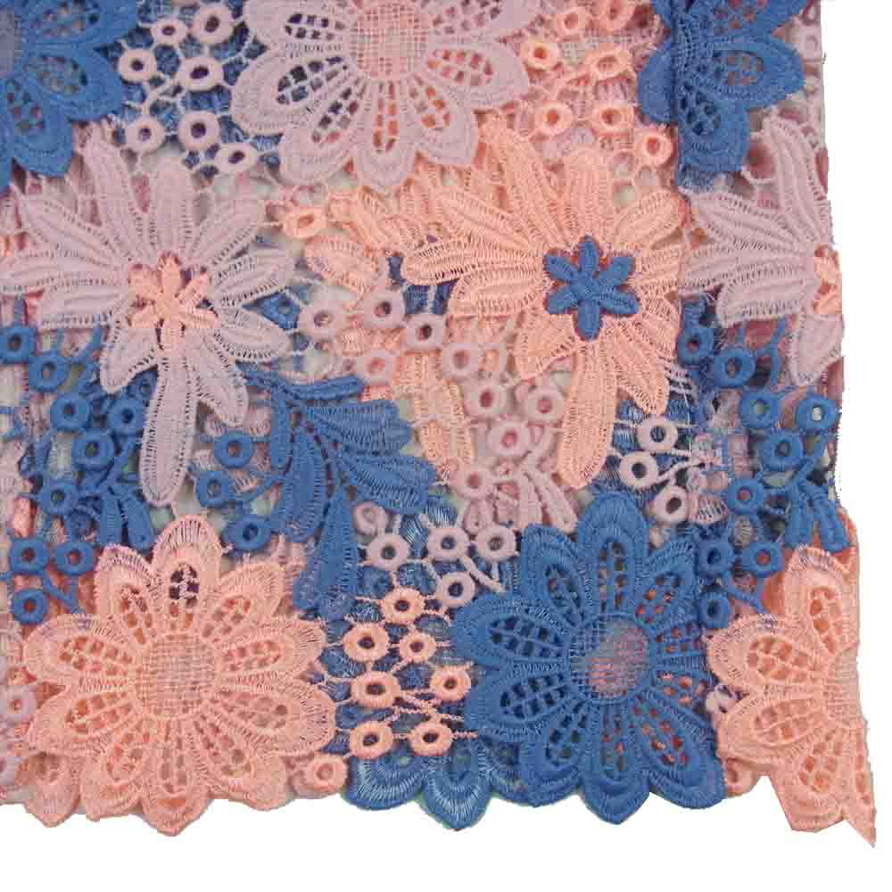 チェスティ 0A707 フラワー レース スカート 中国製 ピンク系 ブルー系 1【中古】