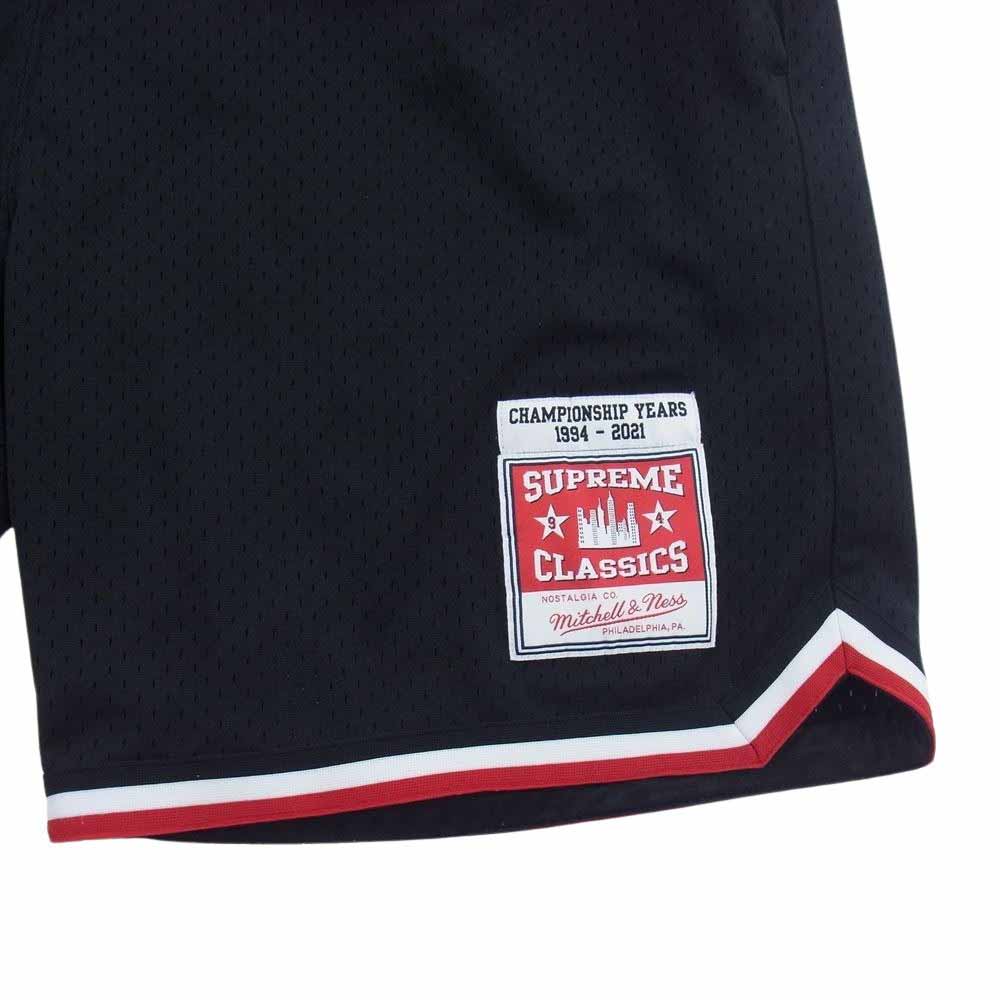 Supreme シュプリーム 21SS Mitchell & Ness Basketball Short ミッチェルアンドネス バスケットボール ショーツ ブラック系 L【中古】