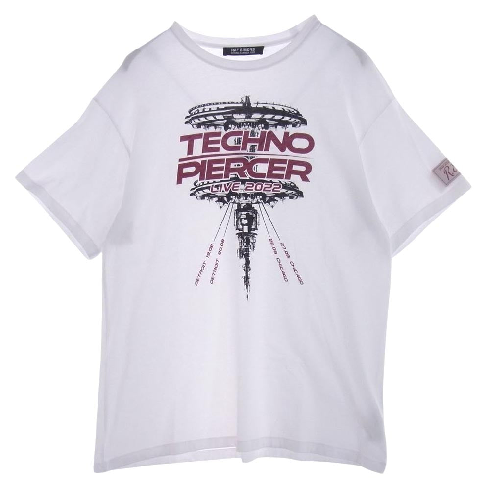 RAF SIMONS ラフシモンズ 22SS OVER SIZED TECHNO PIERCER T SHIRT 
