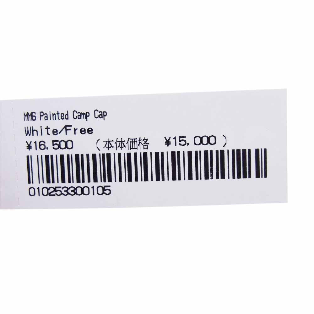 Supreme シュプリーム 24SS MM6 Maison Margiela Painted Camp Cap メゾンマルジェラ ペイント キャンプ キャップ ホワイト系【美品】【中古】