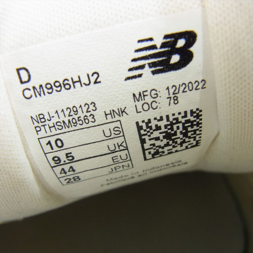 NEW BALANCE ニューバランス CM996HJ2 996 35周年記念 35th anniversary ローカット スエード スニーカー グレー系 28cm【中古】