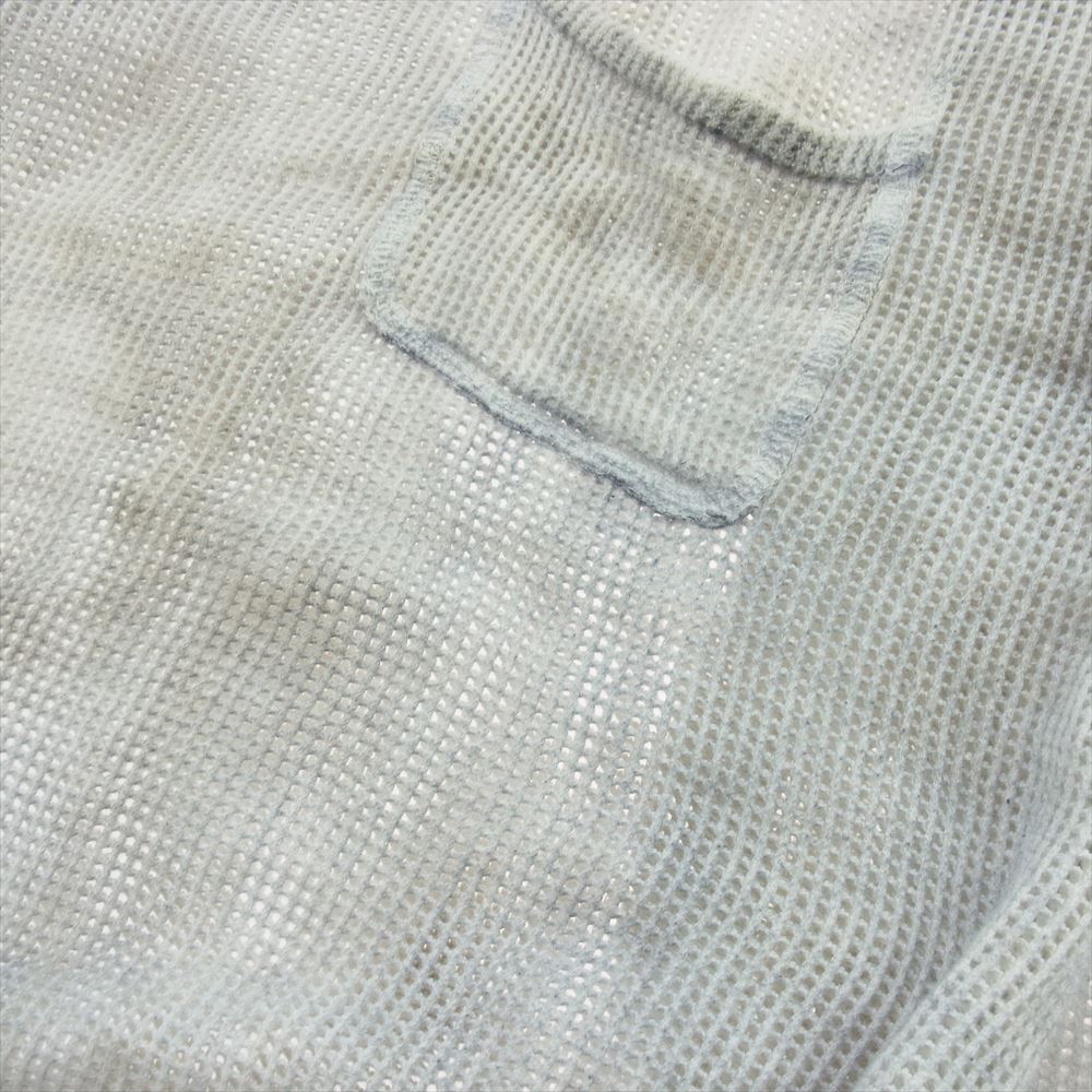アンセルム 24SS ANC-CT54 DYED MESH LS T SHIRT メッシュ ロング スリーブ カットソー グレー系 1【中古】