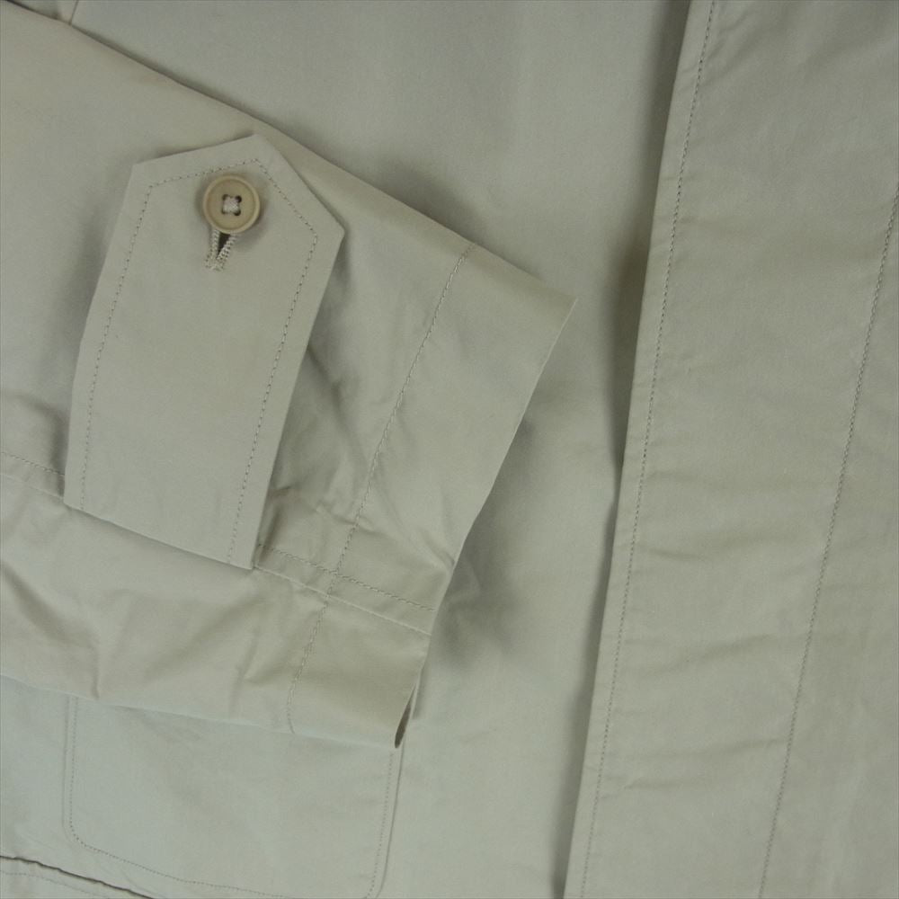 キャプテンサンシャイン 22SS KS22SC002 TRAVELLER COAT GIZAコットン コットンポリウェザー T/C トラベラー コート グレー系 TAUPE 38【新古品】【未使用】【中古】