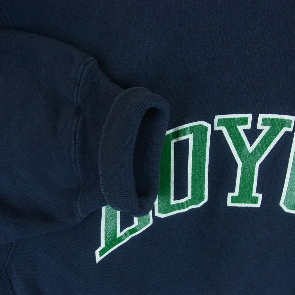 Champion チャンピオン 90s 刺繍タグ LOYOLA SHINZONE シンゾーンリメイク リバースウィーブ ロゴ スウェット ダークネイビー系 XL【中古】