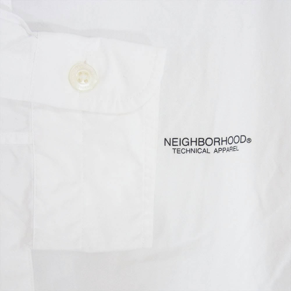 NEIGHBORHOOD ネイバーフッド 22SS 221SPNH-SHM01 TRAD C SHIRT トラディショナル 長袖 シャツ ホワイト系 L【中古】