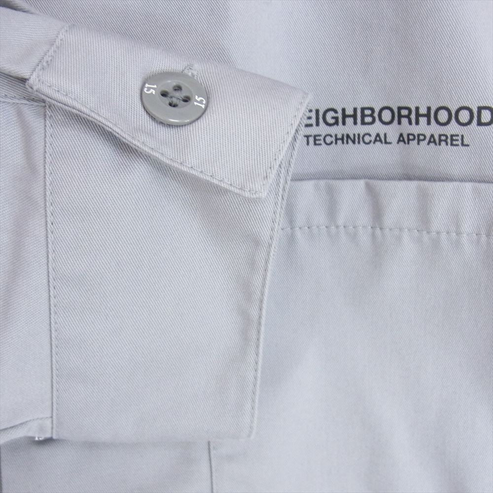 NEIGHBORHOOD ネイバーフッド 22SS 221TSNH-SHM01 CLASSIC WORK EC SHIRT クラシック ワーク 長袖 シャツ グレー系 L【中古】