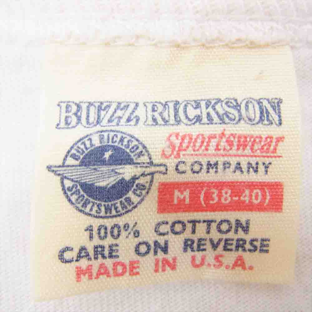Buzz Rickson's バズリクソンズ US.AIR FORCE ユーエス エア フォース 半袖 Tシャツ カットソー ホワイト系 M【中古】