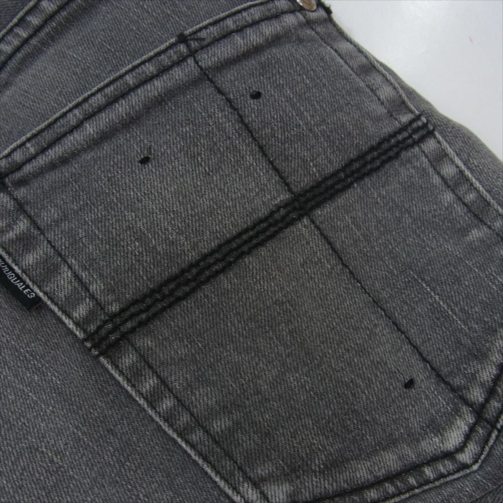 1piu1uguale3 ウノピュウノウグァーレトレ MRP548 CTU233 WASH CP TAPERED センタープレス ウォッシュ加工 デニム パンツ ブラック系 III【中古】