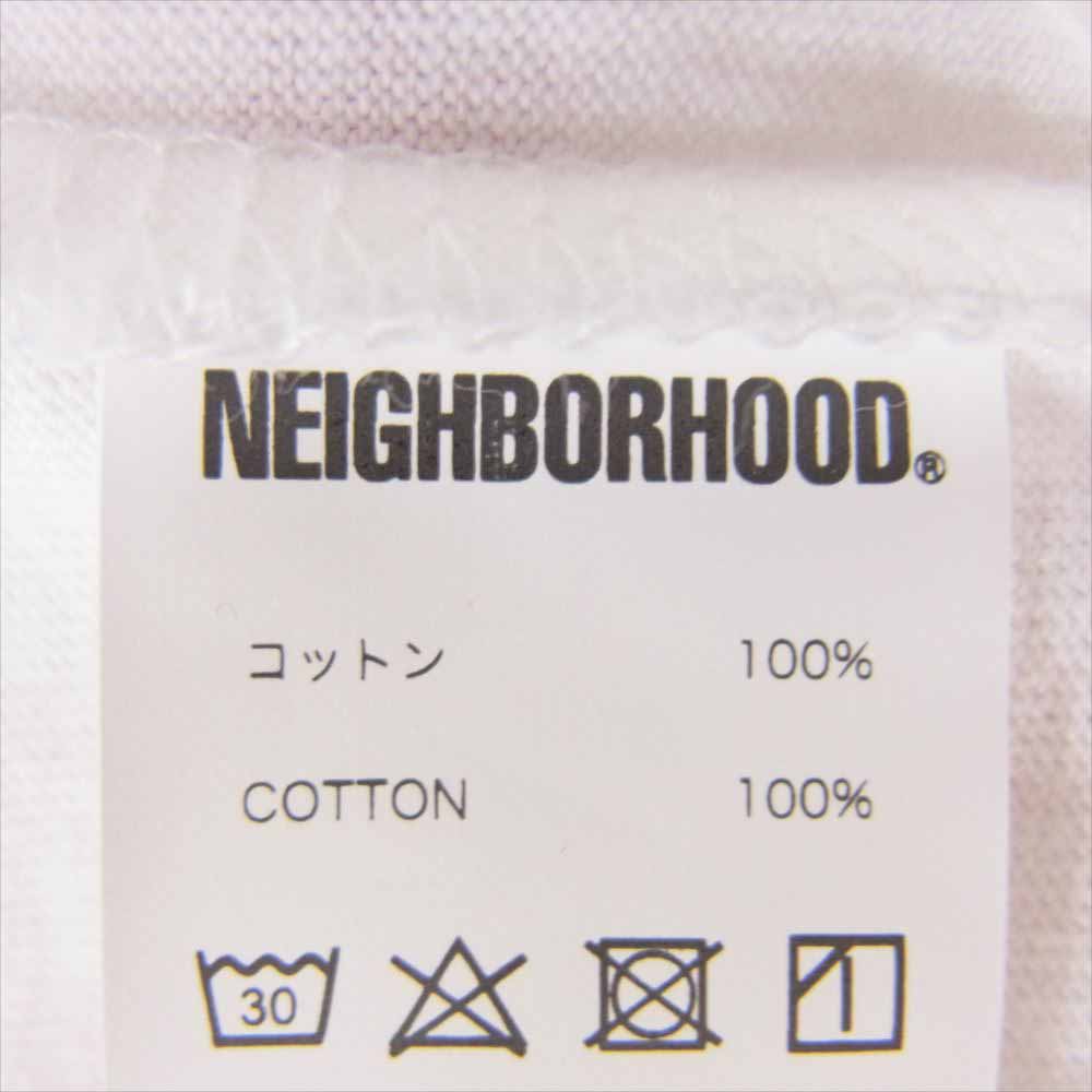 NEIGHBORHOOD ネイバーフッド 231PCNH-ST08S NH 231 SPOT . TEE SS-6 ロゴ 半袖 Tシャツ ホワイト ホワイト系 M【中古】
