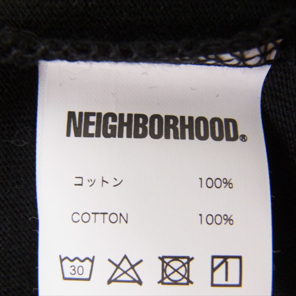 NEIGHBORHOOD ネイバーフッド 231PCWSN-ST01S × WIND AND SEA ウィンダンシー NHXWIND AND SEA.TEE SS-1 ロゴ 半袖 Tシャツ ブラック系 M【中古】