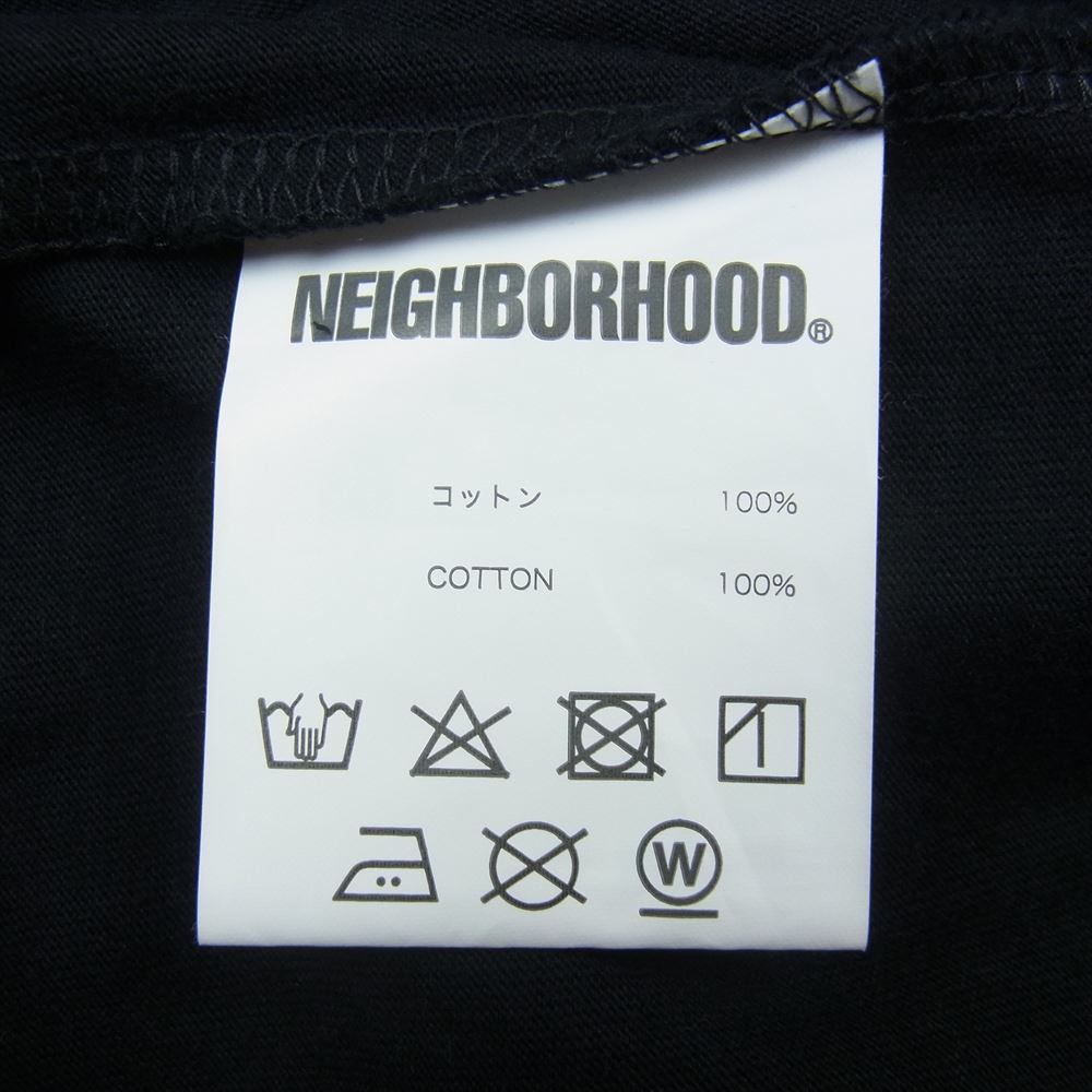 NEIGHBORHOOD ネイバーフッド DRIP C-TEE SS ペイント ロゴ プリント 半袖 Tシャツ ブラック系 S【美品】【中古】