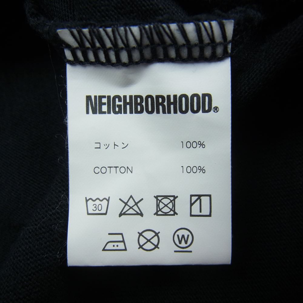 NEIGHBORHOOD ネイバーフッド 23SS 231PCNH-ST01 NH.TEE SS-1 ロゴ プリント 半袖 Tシャツ ブラック ブラック系 S【極上美品】【中古】