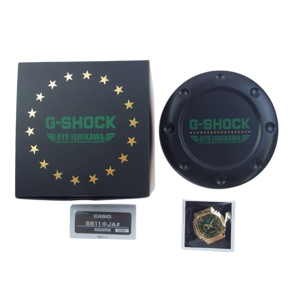 CASIO G-SHOCK カシオ ジーショック GM-2100RI23-1JR RYO ISHIKAWA SIGNATURE MODEL 石川遼選手 シグネチャー アナデジ 限定 モデル 腕時計 ブラック系 ゴールド系【新古品】【未使用】【中古】