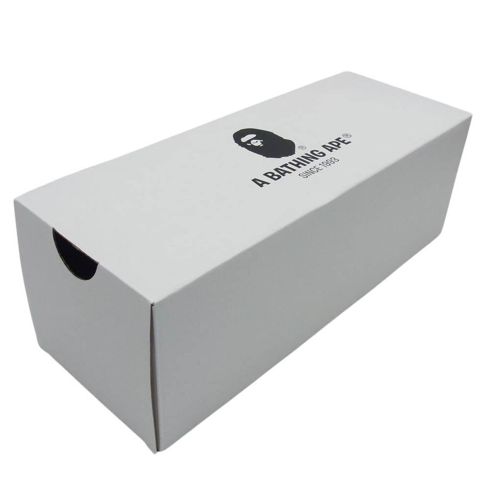 A BATHING APE アベイシングエイプ COLLEGE SLIDE SANDALS M BAPEC カレッジ スライド サンダル ベイプ ブラック系 27cm【中古】