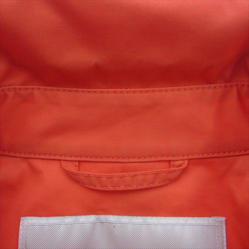 COACH コーチ 888-262-6224 襟切替 コットン ポリエステル トレンチコート オレンジ系 S【美品】【中古】
