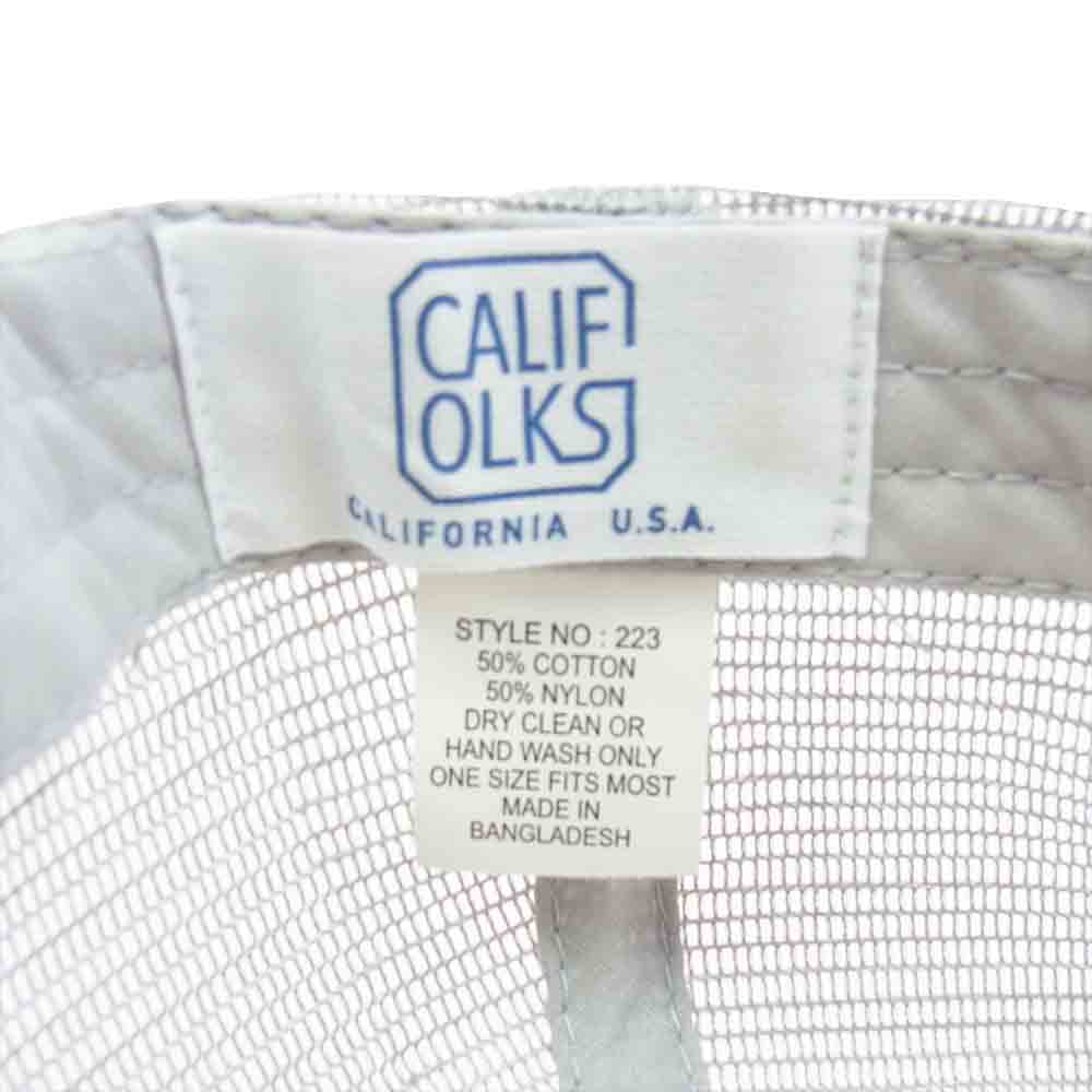 カリフォークス SAN DIEGO サンディエゴ CARIFORNIA カリフォルニア メッシュ キャップ 帽子 グレー系【中古】