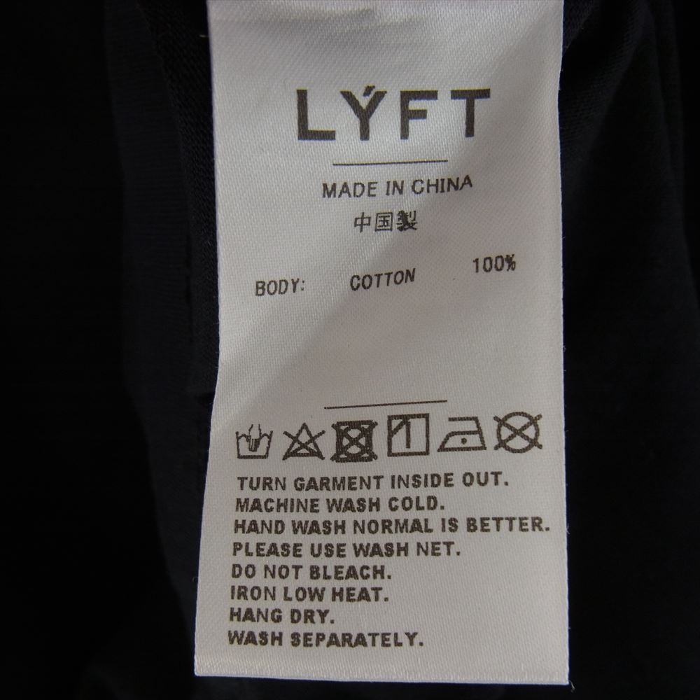 WIND AND SEA ウィンダンシー × LYFT リフト STANDARD T-SHIRT ロゴ プリント Tシャツ ブラック系 M【中古】