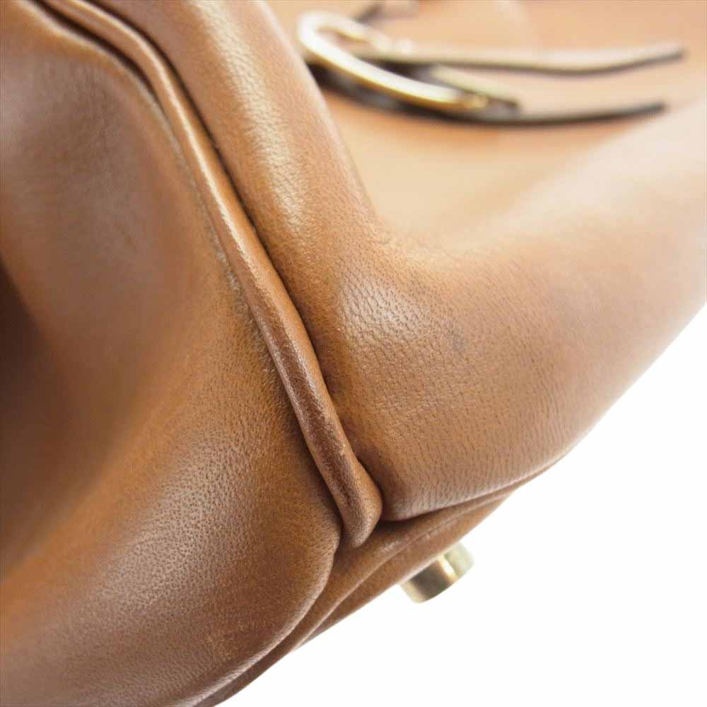Cisei シセイ FLAP TOTE フラップ トートバッグ レザー バッグ ブラウン系【中古】