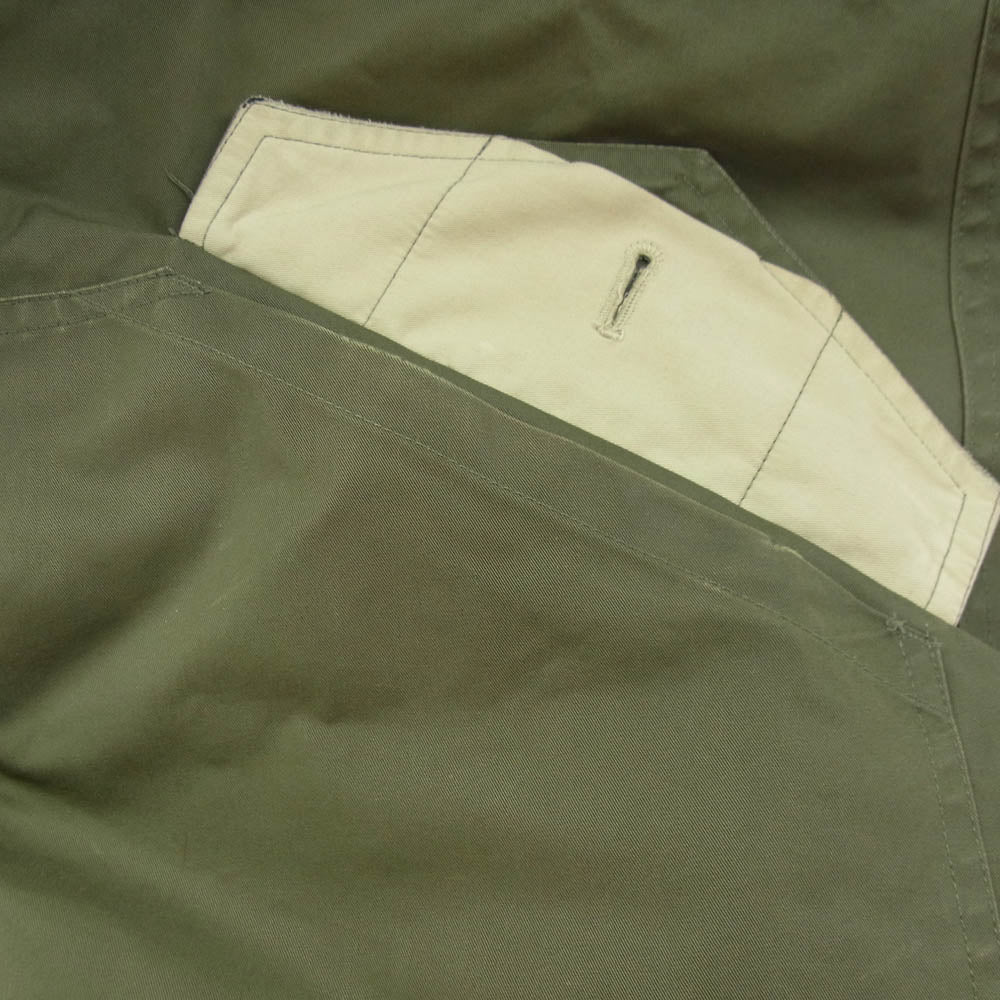 A.P.C. アーペーセー Kanye West カニエ ウェスト Parka with fur KAKI MILITAIRE ファー ミリタリー モッズコート カーキ系 XS【中古】