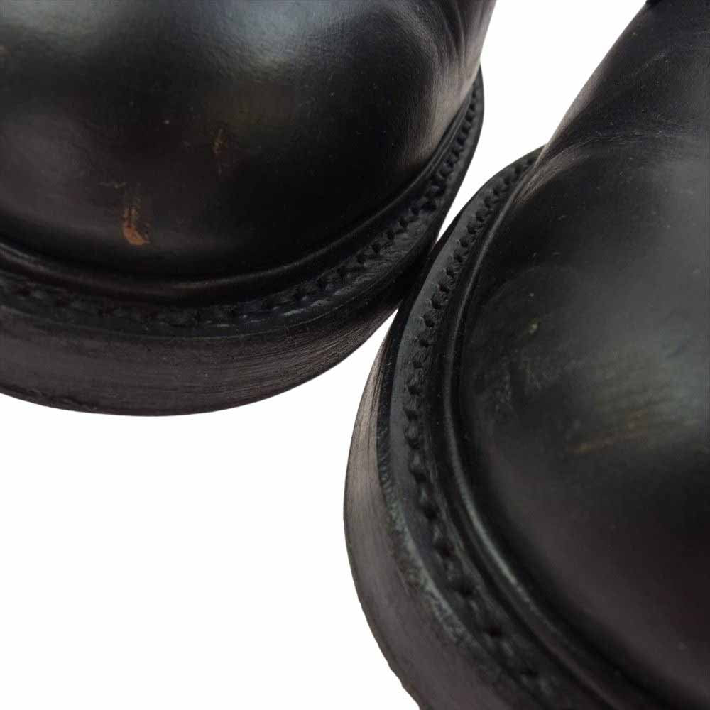 ウィールローブ 15066 PLAIN TOE BLUCHER レザー シューズ ブラック系 7E【中古】