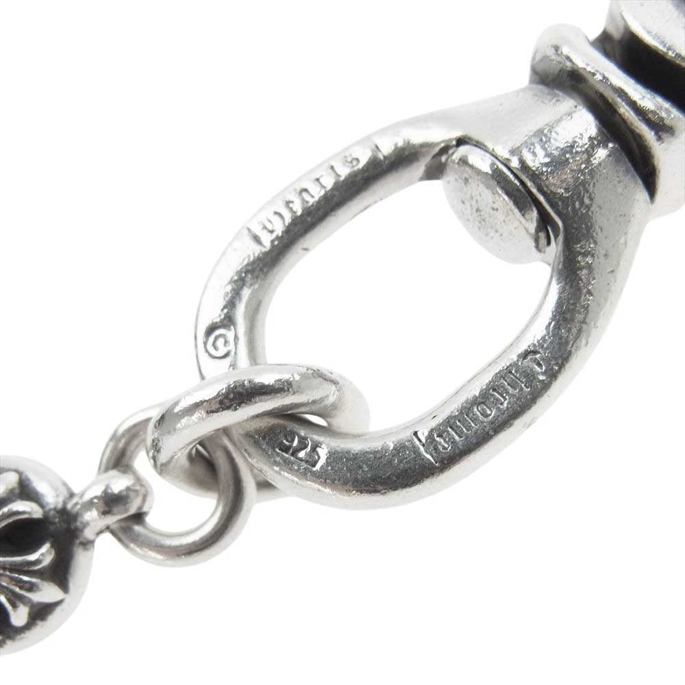 CHROME HEARTS クロムハーツ(原本無) 1BALL SHORT-T 2クリップ ショート #1クロスボール ウォレットチェーン シルバー系【中古】